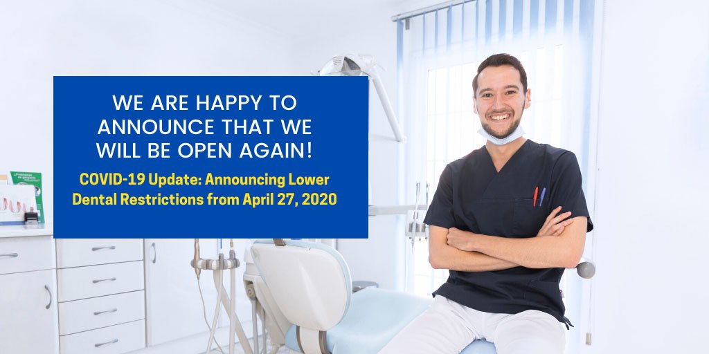announcing eased dental restrictions from 27 april 2020 wantirna south